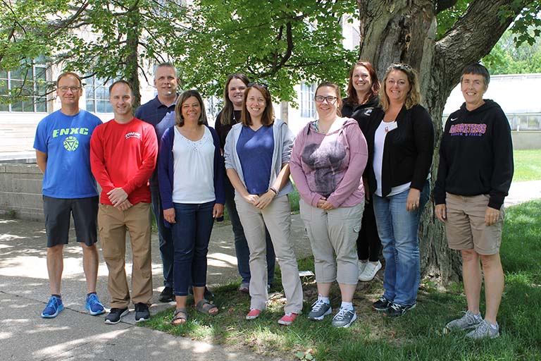 Group photo of teachers participating in Biology Summer Institute at IU Department of Biology.